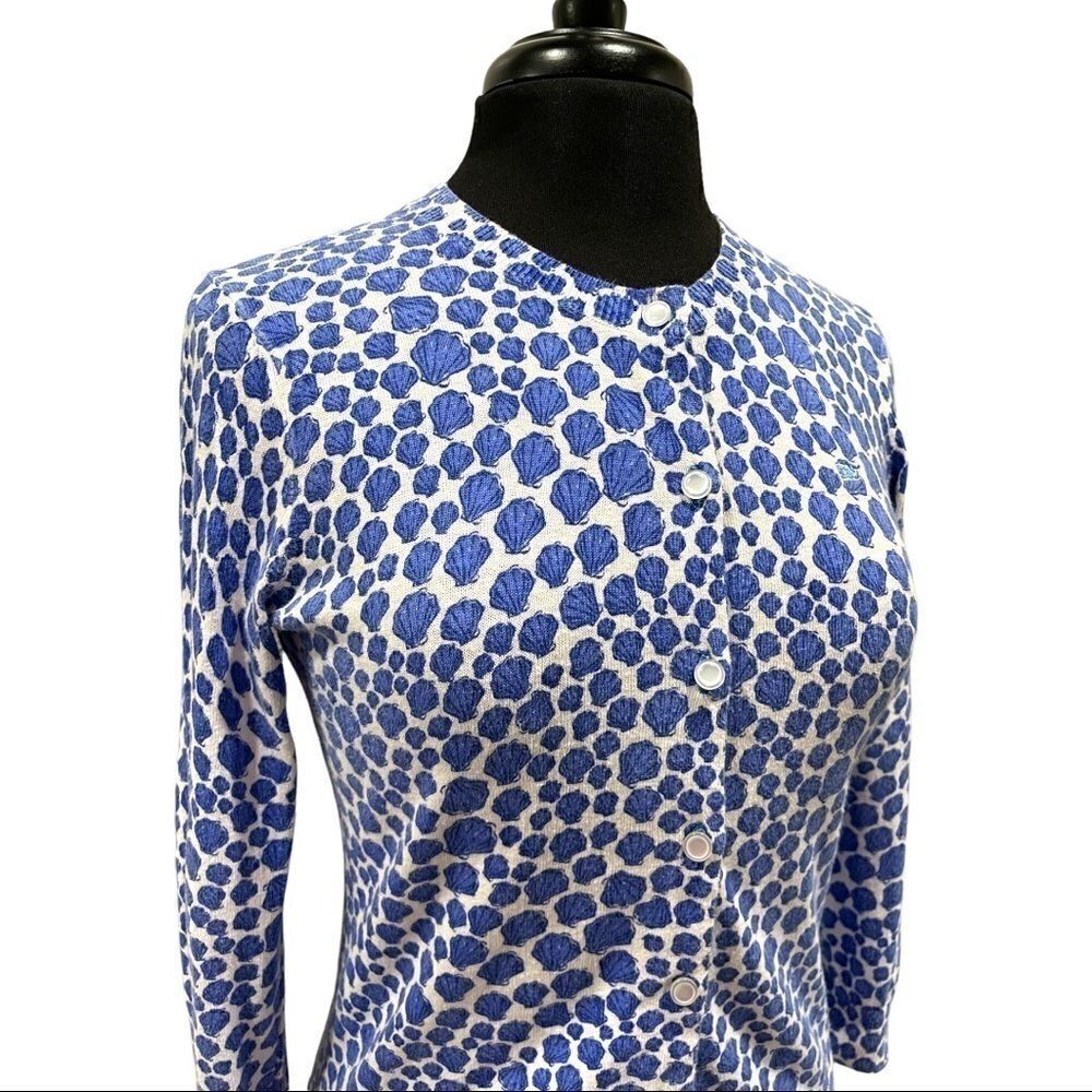 Vineyard Vines Seashell Button Front Crewneck Car… - image 2